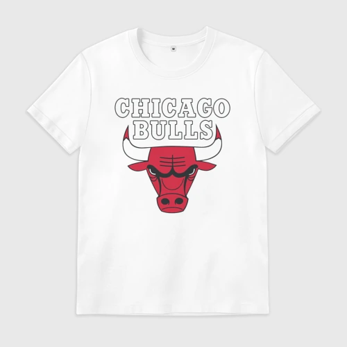 Мужская футболка хлопок Chicago bulls