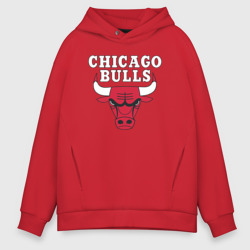 Мужское худи Oversize хлопок Chicago bulls