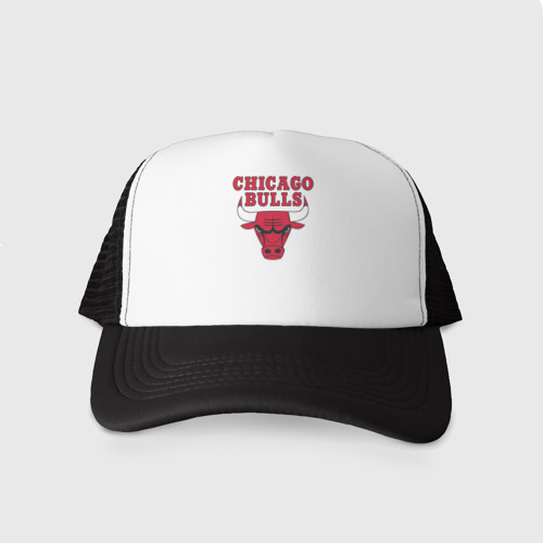 Кепка тракер с сеткой Chicago bulls Чикаго буллс, цвет черный