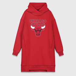 Платье-худи хлопок Chicago bulls Чикаго буллс