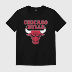 Мужская футболка хлопок Chicago bulls Чикаго буллс