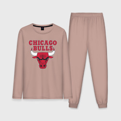 Мужская пижама с лонгсливом хлопок Chicago bulls Чикаго буллс