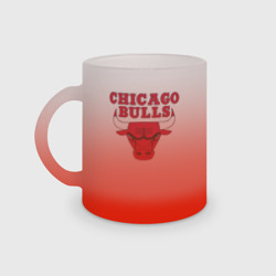 Кружка матовая стеклянная Chicago bulls Чикаго буллс