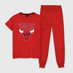 Женская пижама хлопок Chicago bulls Чикаго буллс