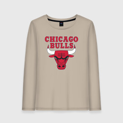 Женский лонгслив хлопок Chicago bulls Чикаго буллс