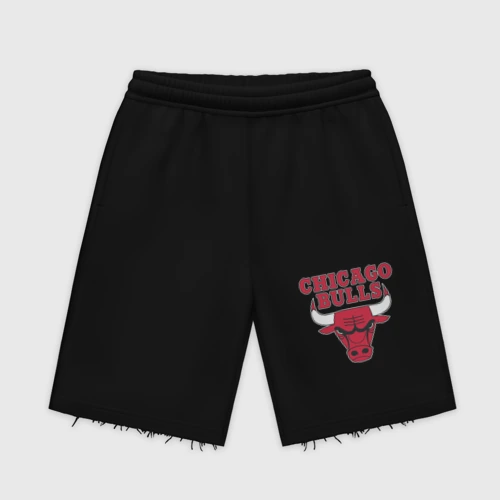 Мужские трикотажные шорты футер хлопок Chicago bulls Чикаго буллс