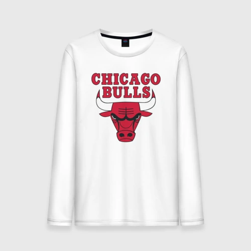 Мужской лонгслив хлопок Chicago bulls Чикаго буллс