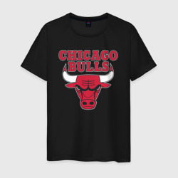 Мужская футболка хлопок Chicago bulls Чикаго буллс
