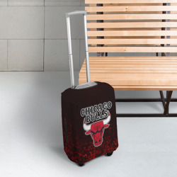 Чехол для чемодана 3D Chicago bulls Чикаго буллс - фото 2