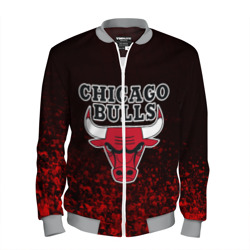 Мужской бомбер 3D Chicago bulls Чикаго буллс