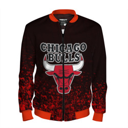 Мужской бомбер 3D Chicago bulls Чикаго буллс