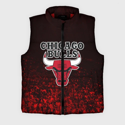 Мужской жилет утепленный 3D Chicago bulls Чикаго буллс