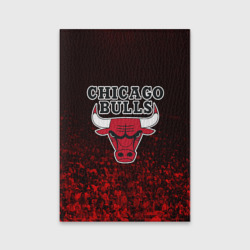 Обложка для паспорта матовая кожа Chicago bulls Чикаго буллс