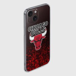 Чехол для iPhone 15 силиконовый с защитой камеры Chicago bulls Чикаго буллс - фото 2