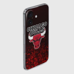 Чехол для iPhone 16 силиконовый с защитой камеры Chicago bulls Чикаго буллс - фото 2