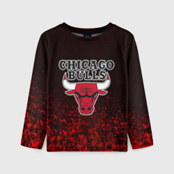 Детский лонгслив 3D Chicago bulls Чикаго буллс