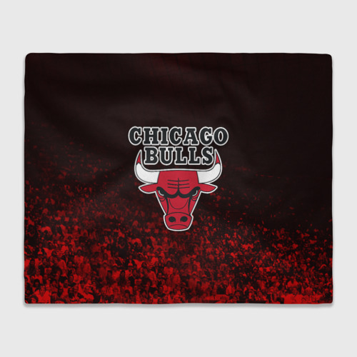 Плед 3D Chicago bulls Чикаго буллс, цвет 3D (велсофт)
