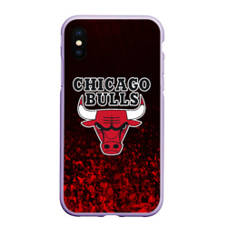 Чехол для iPhone XS Max матовый Chicago bulls Чикаго буллс