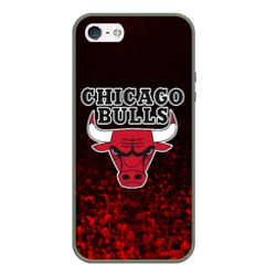 Чехол для iPhone 5/5S матовый Chicago bulls Чикаго буллс