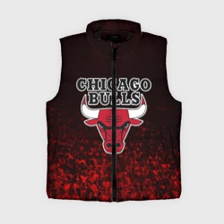 Женский жилет утепленный 3D Chicago bulls Чикаго буллс