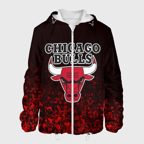 Мужская куртка 3D Chicago bulls Чикаго буллс