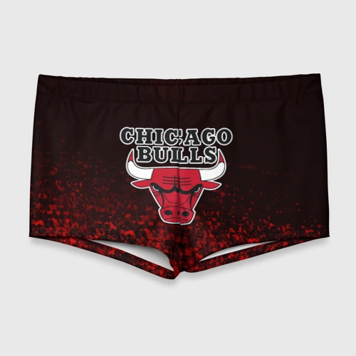 Мужские купальные плавки 3D Chicago bulls Чикаго буллс