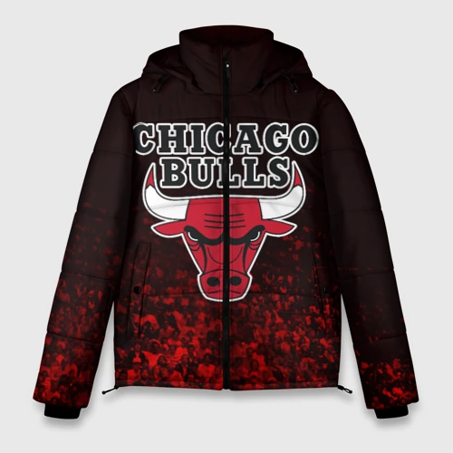 Мужская зимняя куртка 3D Chicago bulls Чикаго буллс