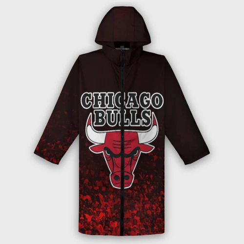 Дождевик унисекс 3D Chicago bulls Чикаго буллс