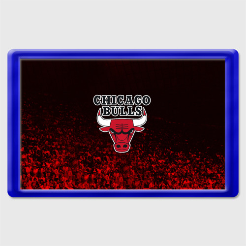 Магнит 45*70 Chicago bulls Чикаго буллс, цвет синий