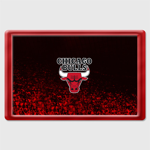 Магнит 45*70 Chicago bulls Чикаго буллс, цвет красный