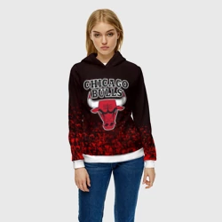 Женская толстовка 3D Chicago bulls Чикаго буллс - фото 2