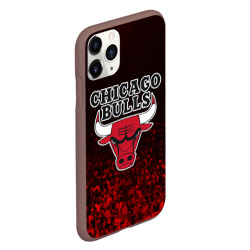 Чехол для iPhone 11 Pro матовый Chicago bulls Чикаго буллс - фото 2