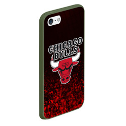 Чехол для iPhone 5/5S матовый Chicago bulls Чикаго буллс - фото 2