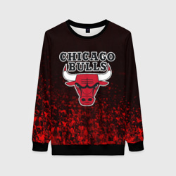 Женский свитшот 3D Chicago bulls Чикаго буллс