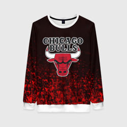 Женский свитшот 3D Chicago bulls Чикаго буллс