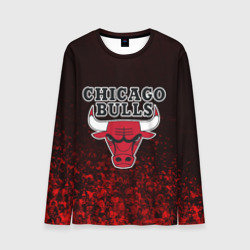 Мужской лонгслив 3D Chicago bulls Чикаго буллс