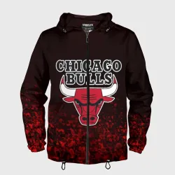 Мужская ветровка 3D Chicago bulls Чикаго буллс