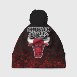 Шапка 3D c помпоном Chicago bulls Чикаго буллс