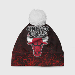 Шапка 3D c помпоном Chicago bulls Чикаго буллс