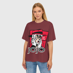 Женская футболка oversize 3D Приключения ДжоДжо JoJo`s Bizarre Adventure - фото 2
