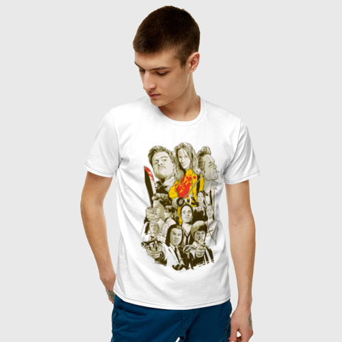 Мужская футболка хлопок Фильмы Тарантино, цвет белый - фото 3