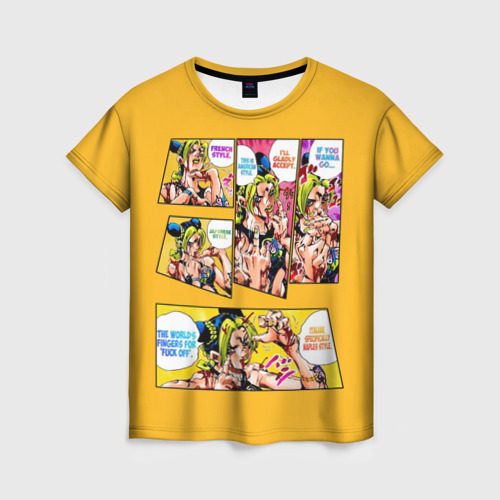 Женская футболка 3D с принтом Приключения ДжоДжо, вид спереди #2