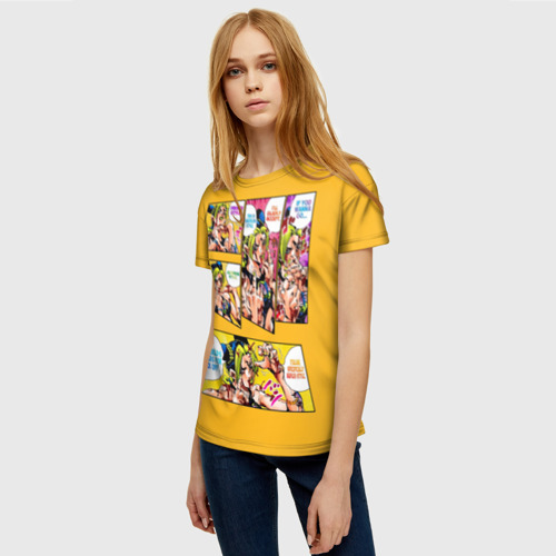Женская футболка 3D с принтом Приключения ДжоДжо, фото на моделе #1