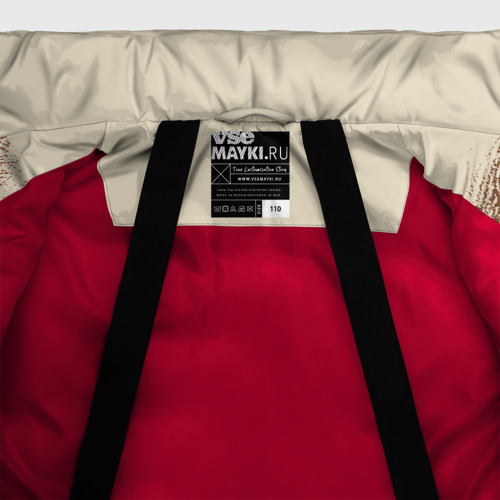 Зимняя куртка для девочек 3D Ленин, цвет красный - фото 7