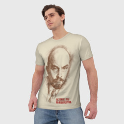 Мужская футболка 3D Ленин - фото 2