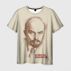 Мужская футболка 3D Ленин