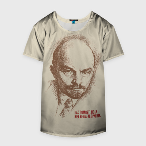 Накидка на куртку 3D Ленин, цвет 3D печать - фото 4