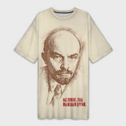 Платье-футболка 3D Ленин