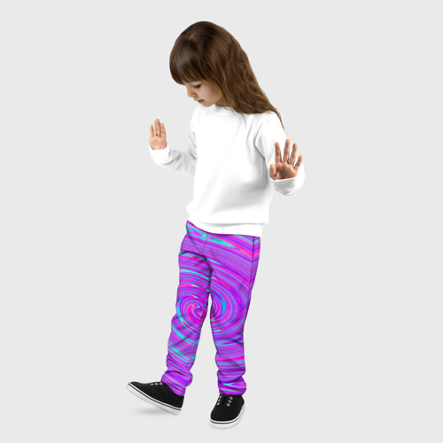 Детские брюки 3D с принтом Космическая футболка, фото на моделе #1
