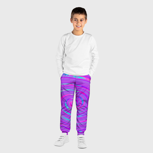 Детские брюки 3D с принтом Космическая футболка, вид сбоку #3
